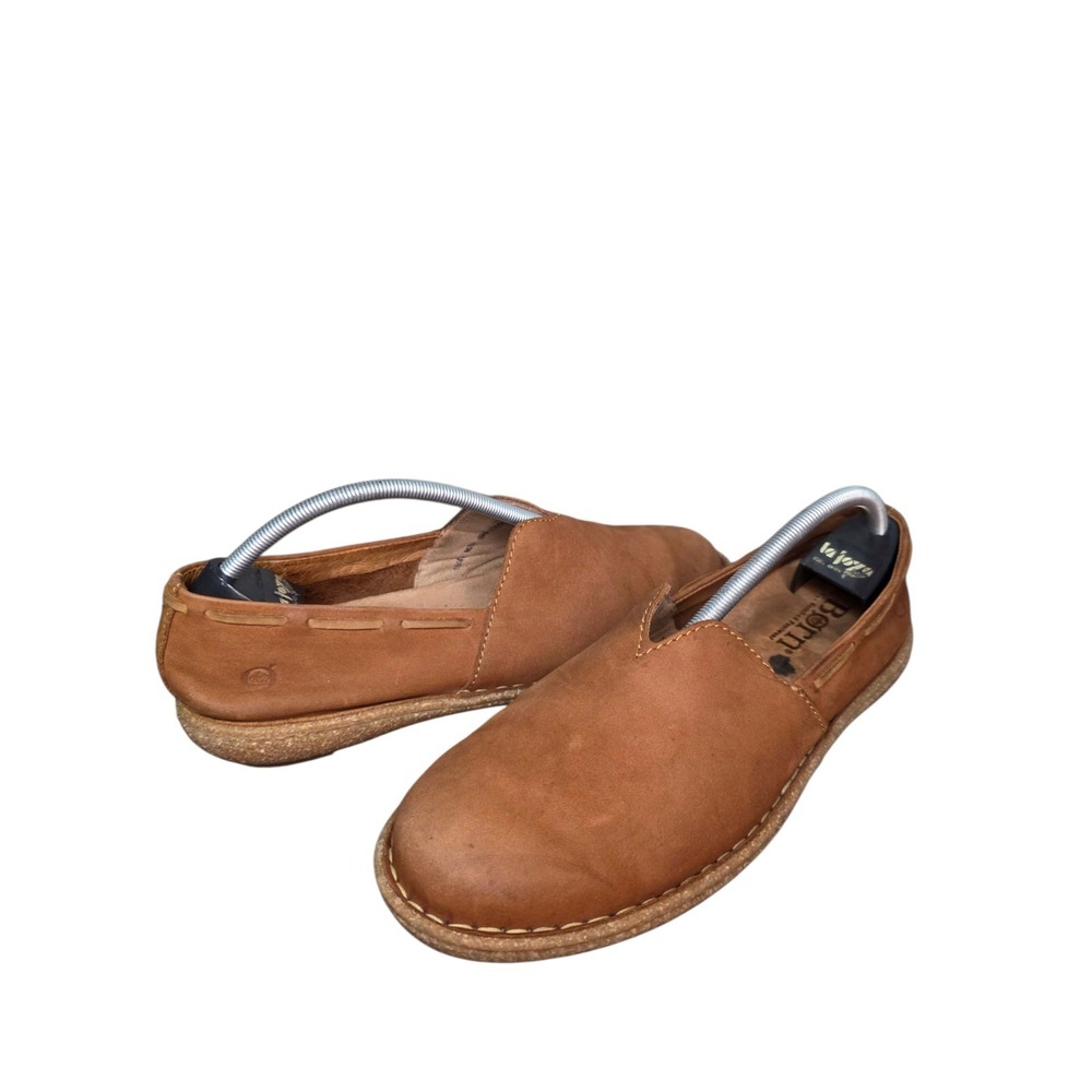 Born Naya Leather Slip On Loafers Flats Comfort Casual Shoes Womens 10